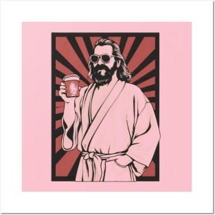 The big lebowski the dude and coffee Posters and Art